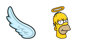 The Simpsons Angel Homer