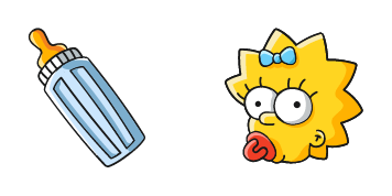 The Simpsons Maggie & Baby Bottle Cursor Pack