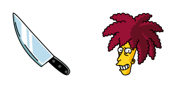 The Simpsons Robert Terwilliger & Knife
