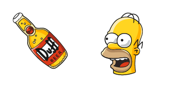 The Simpsons Homer & Duff Beer