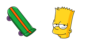 Pack de curseurs The Simpsons Bart & Skateboard