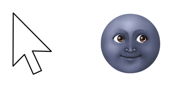 Paquete de Cursores New Moon Face Emoji Windows