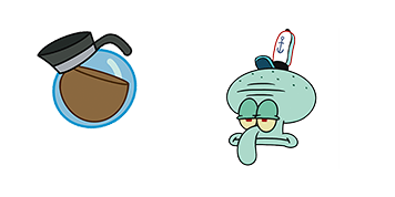 SpongeBob Squidward & Coffee Animated