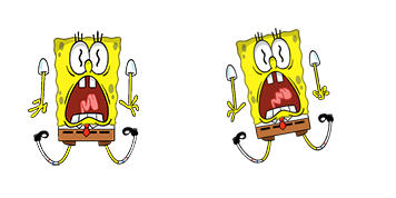 Scared SpongeBob Cursor Pack