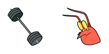 SpongeBob Larry the Lobster & Barbell Cursor Pack