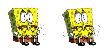 Spongebob Scared Cursor Pack