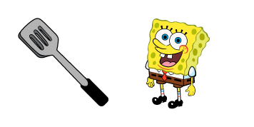 SpongeBob Squarepants & Spatula cute cursor