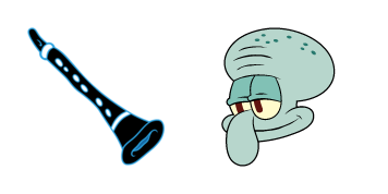 SpongeBob Squidward Tentacles  & Clarinet Cursor Pack