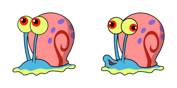 SpongeBob Gary the Snail Cursor Pack