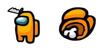 Orange Imposter & Dead Body Cursor Pack