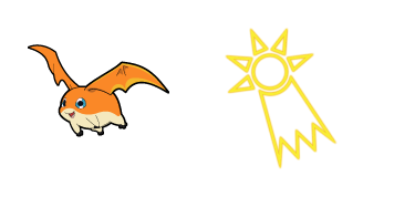 Digimon Patamon & Crest of Hope Cursor Pack