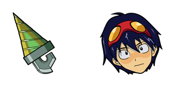 Gurren Lagann Simon & Core Drill Cursor Pack