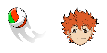 Haikyu!! Shoyo Hinata & Volleyball Cursor Pack