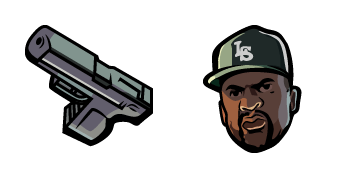 Pack de curseurs GTA San Andreas Sweet Johnson & Pistol