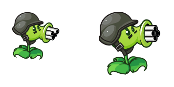 Pack de curseurs Plants vs. Zombies Gatling Pea