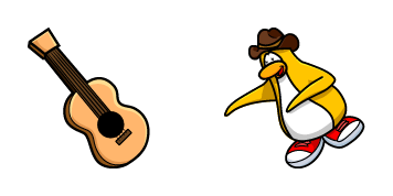 Pack de curseurs Club Penguin Franky & Guitar