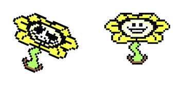 Undertale Flowey Pixel Cursor Pack