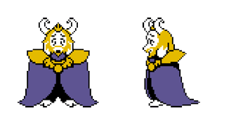 Undertale Asgore Dreemurr Pixel Cursor Pack