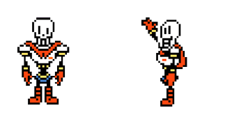 Undertale Papyrus Pixel Cursor Pack