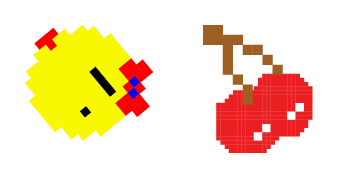 Pack de curseurs Ms. Pac-Man & Cherry Pixel