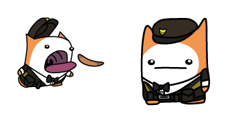BattleBlock Theater Cat Guard Animated cute cursor