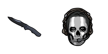 Call of Duty Simon Ghost & Knife Animated cute cursor