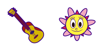 Pack de curseurs PaRappa The Rapper Sunny Funny & Guitar