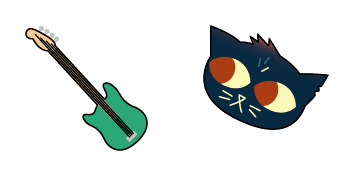 Pack de curseurs Night in the Woods Mae Borowski & Guitar