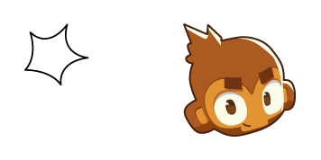 BTD6 Dart Monkey Animated cute cursor