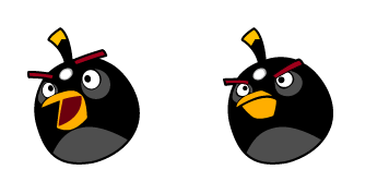 Angry Birds Bomb Animated cute cursor
