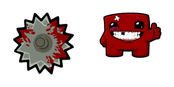 Pack de curseurs Super Meat Boy & Saw Blade