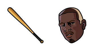 Pack de curseurs GTA San Andreas Carl & Baseball Bat