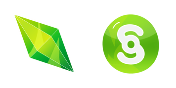 Pack de curseurs The Sims Plumbob & Simoleon