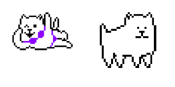 Undertale Annoying Dog Bikini Pixel Cursor Pack