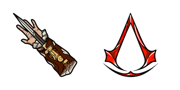 Assasin’s Creed Hidden Blade & Logo cute cursor