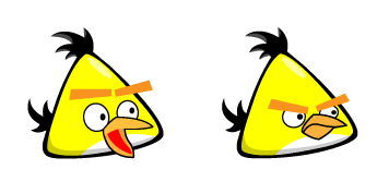 Angry Birds Chuck cute cursor