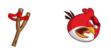 Angry Birds Red & Slingshot cute cursor