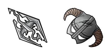 Pack de curseurs Skyrim Logo & Iron Helmet