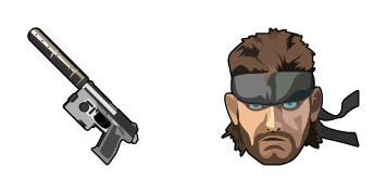 Pack de curseurs Metal Gear Solid Snake & SOCOM Pistol