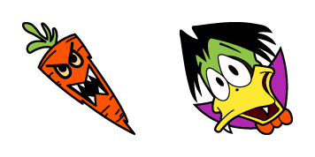 Count Duckula & Angry Carrot Cursor Pack