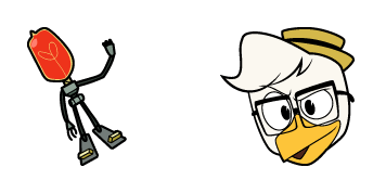 DuckTales Gyro & Lil Bulb Animated cute cursor