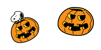 Snoopy in Pumpkin Cursor Pack