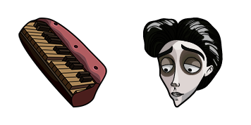 Emily the Corpse Bride Victor & Piano Cursor Pack