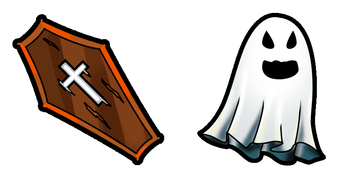 Halloween: Coffin and Ghost Cursor Pack