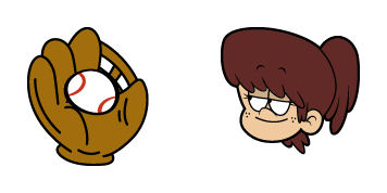 The Loud House Lynn Loud & Baseball Glove Cursor Pack