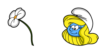 The Smurfs Smurfette & Flower Cursor Pack