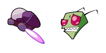 Invader ZIM & Voot Runner Cursor Pack