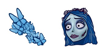 Corpse Bride Emily & Butterflies Cursor Pack