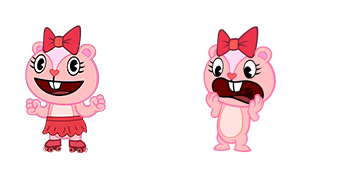 Happy Tree Friends Giggles Animated cute cursor