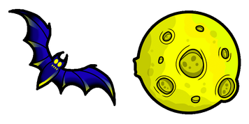 Halloween: Bat and Moon курсор пак